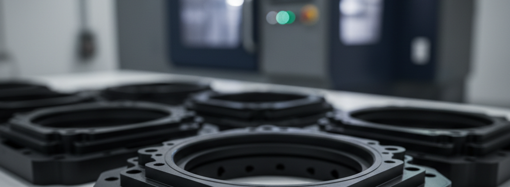 Conjunto de peças técnicas de borracha injetada de alta precisão sobre superfície metálica